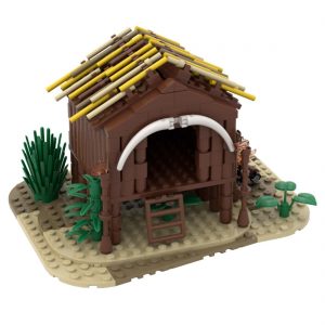 Authorized Moc 75850 Medieval Wooden Hut Main 1