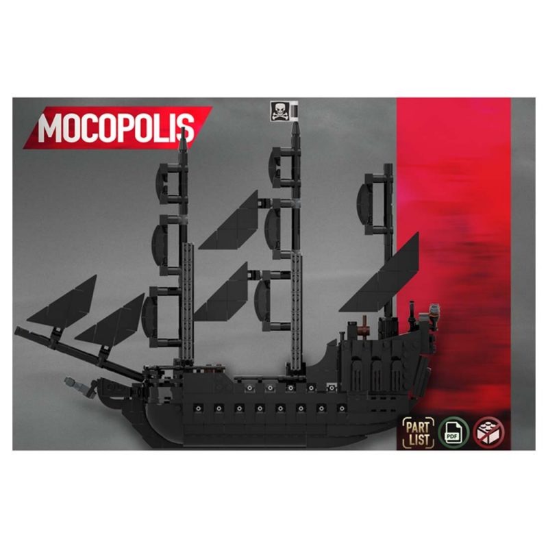 MOCBRICKLAND MOC-84574 The Black Pearl Ship Pirates Series