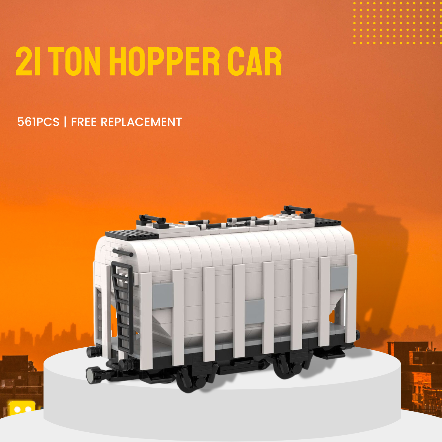 21 Ton Hopper Car Moc 76974