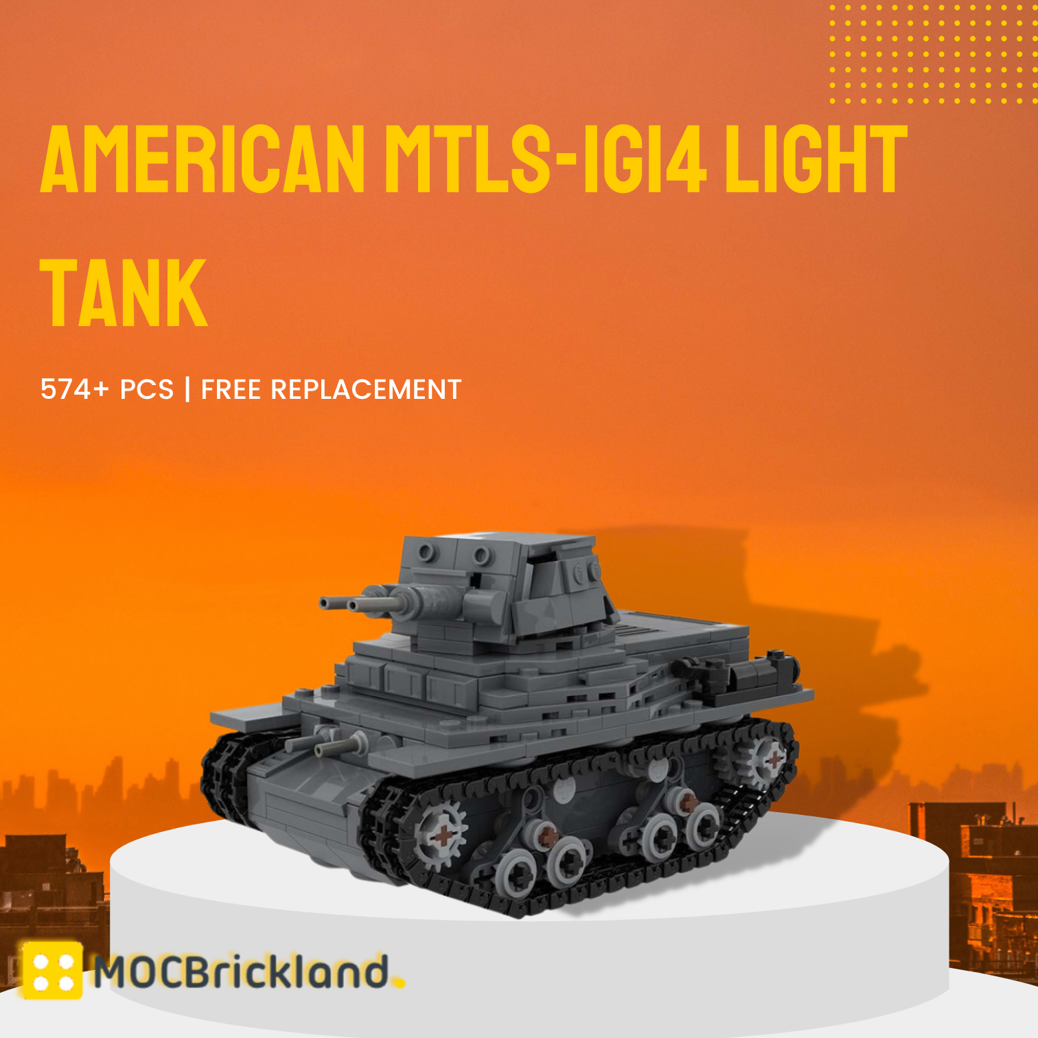 American Mtls 1g14 Light Tank Moc 89516 1