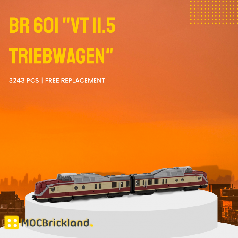 MOCBRICKLAND MOC-106675 BR 601 “VT 11.5 Triebwagen”