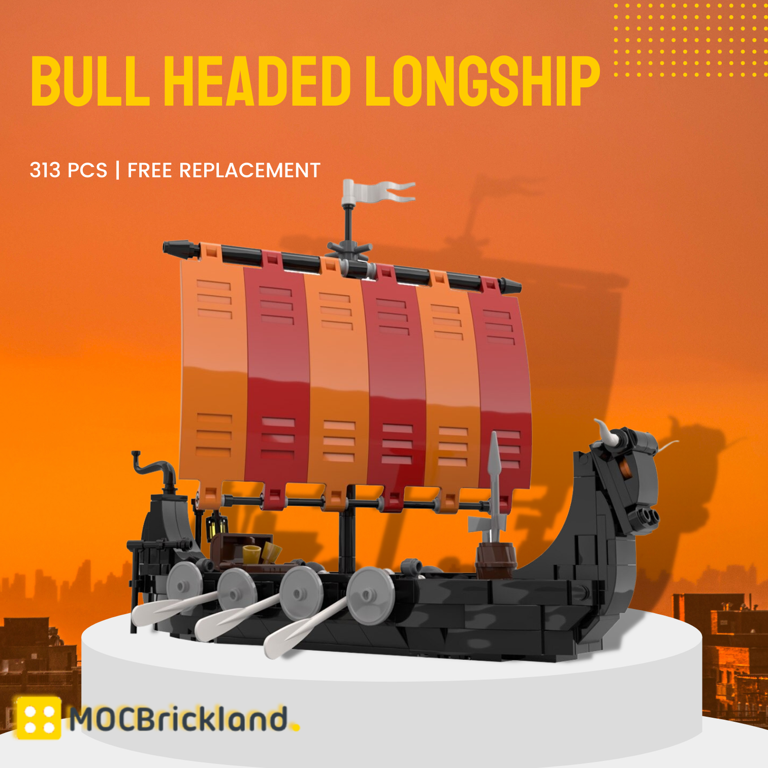 Bull Headed Longship Moc 116513