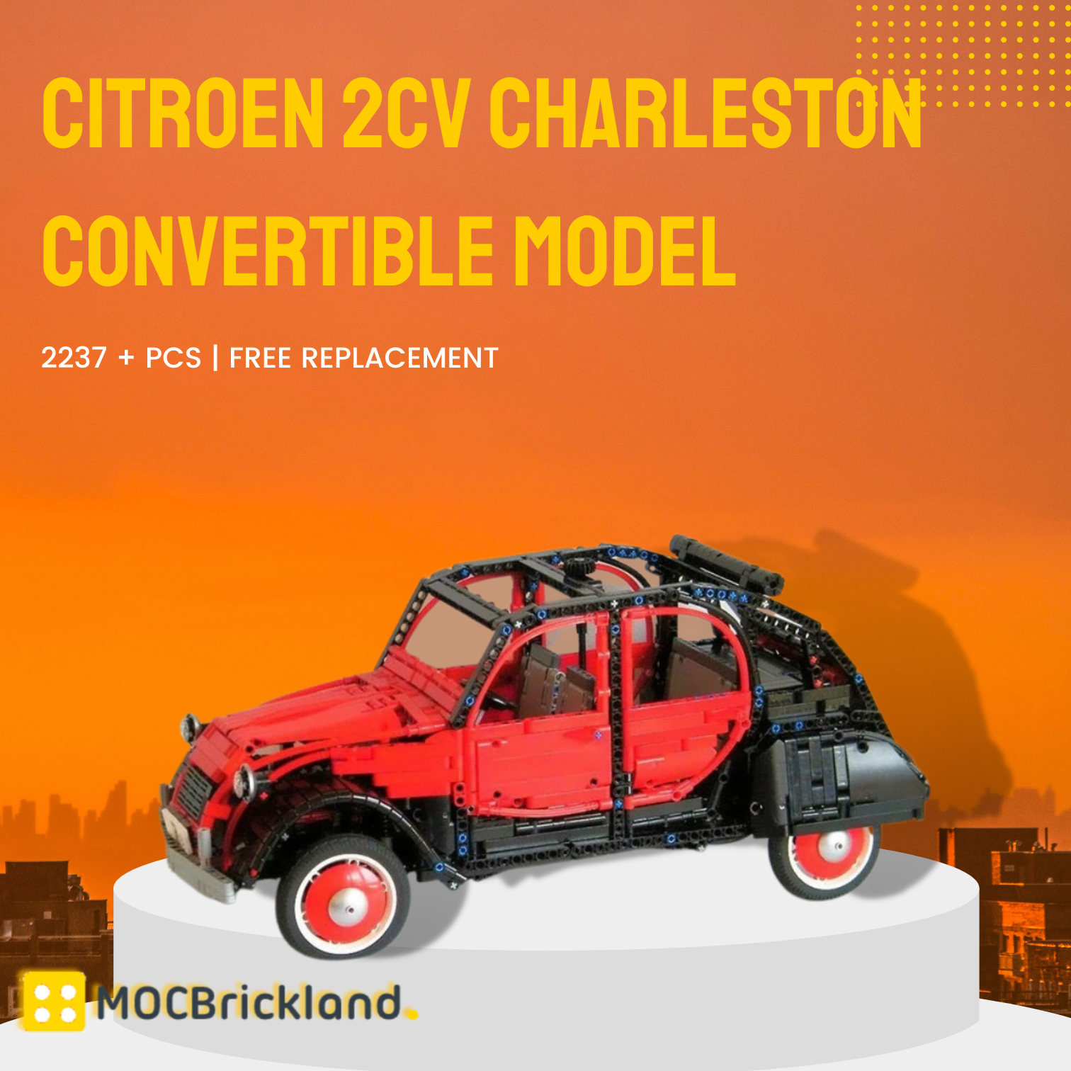 Citroen 2cv Charleston Convertible Model Moc 2909 1