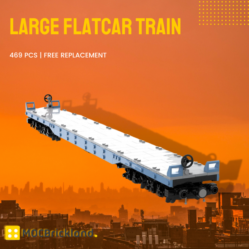 MOCBRICKLAND MOC-52155 Large Flatcar Train