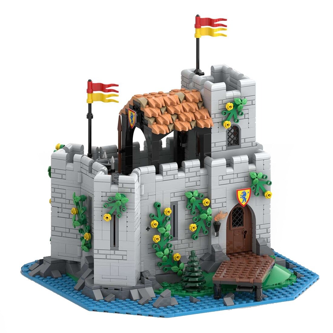 Lion Knights' Outpost Moc 128617 6