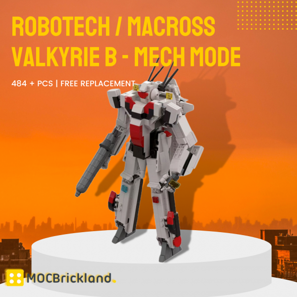 Moc 124574 Robotech Macross Valkyrie B Mech Mode 9