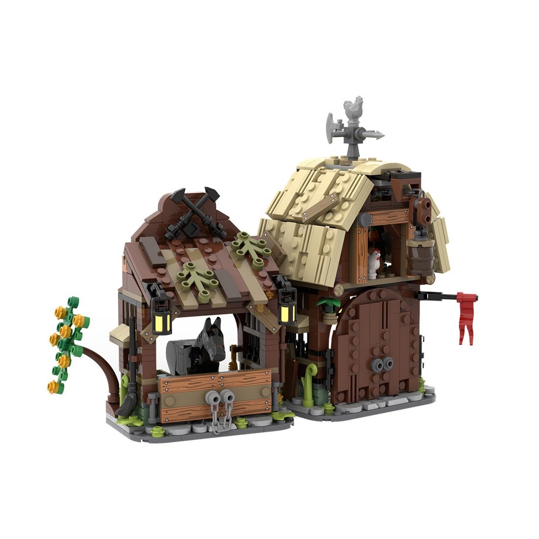 Medieval Barn And Stable Moc 114761 6
