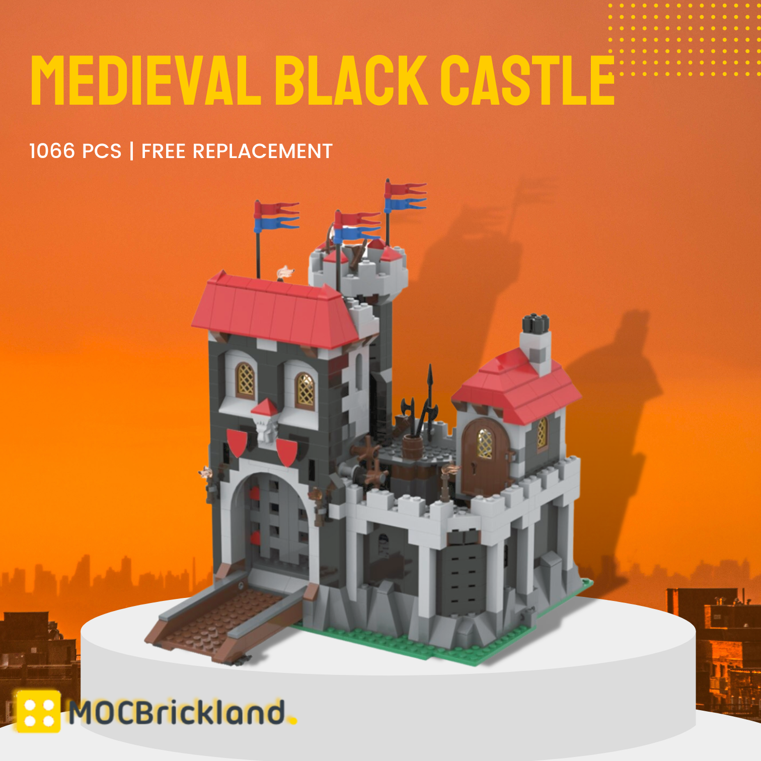 Medieval Black Castle Moc 116972