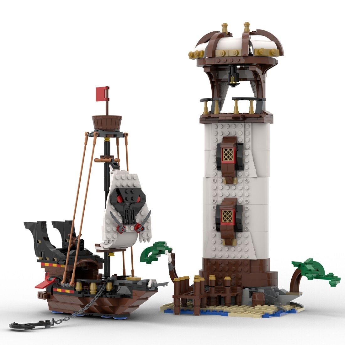 Pirate Island Lighthouse Moc 84541 2