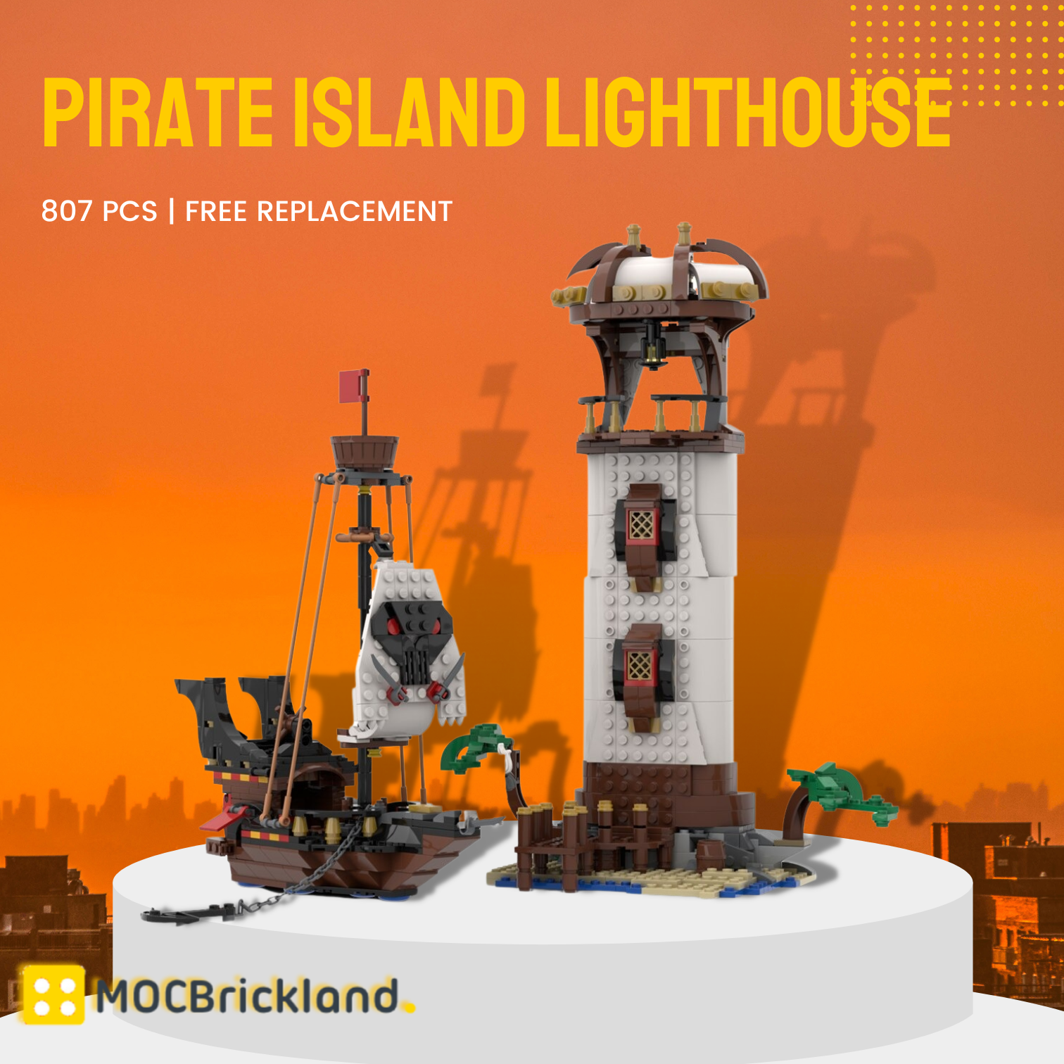 Pirate Island Lighthouse Moc 84541