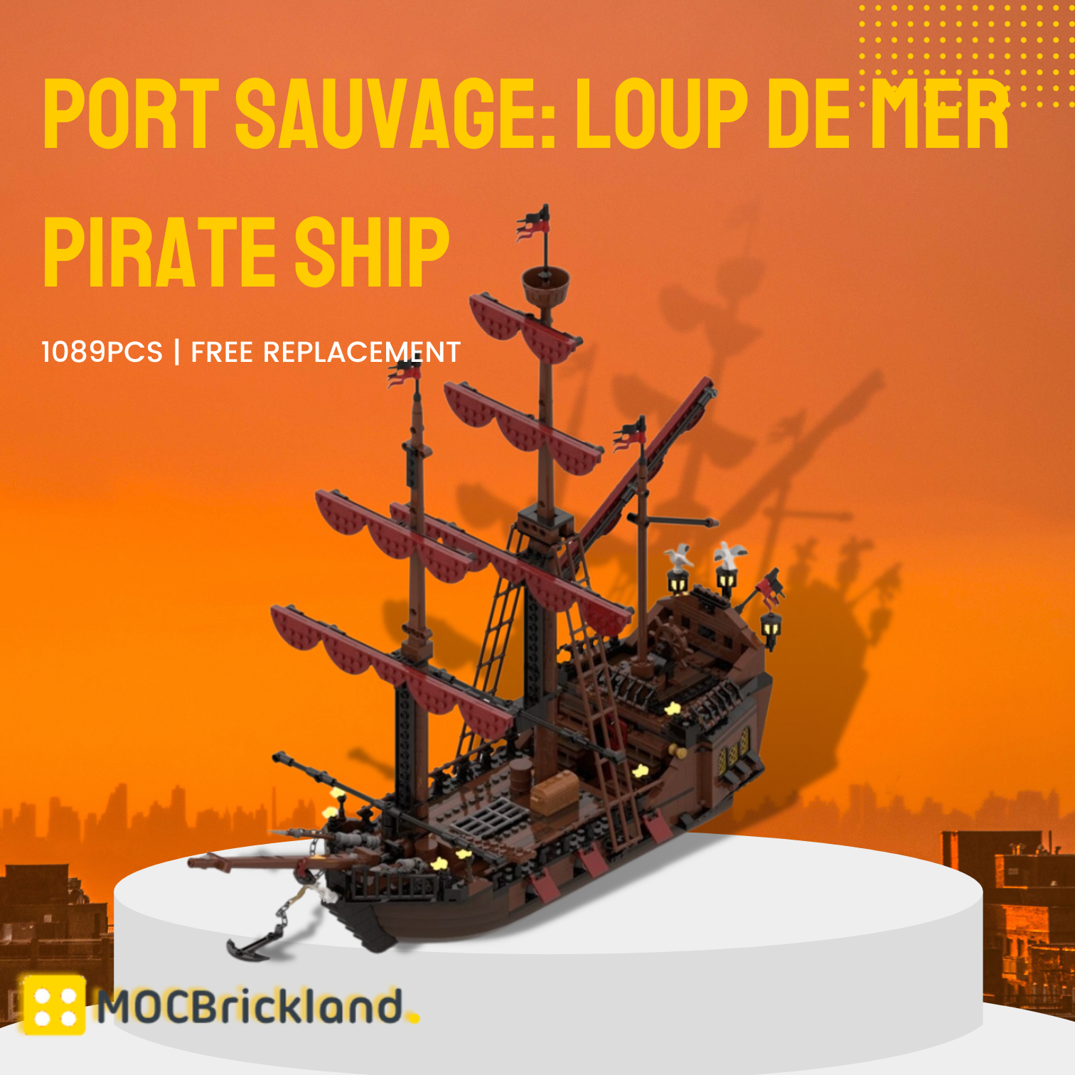 Port Sauvage Loup De Mer Pirate Ship Moc 116561