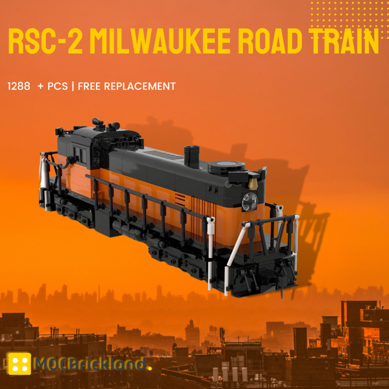 MOCBRICKLAND MOC-117020 RSC-2 Milwaukee Road Train