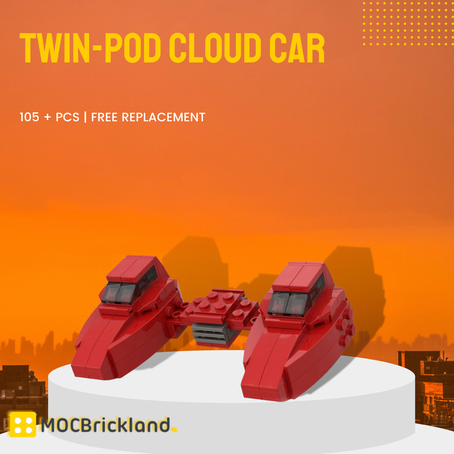 Twin Pod Cloud Car Moc 99453