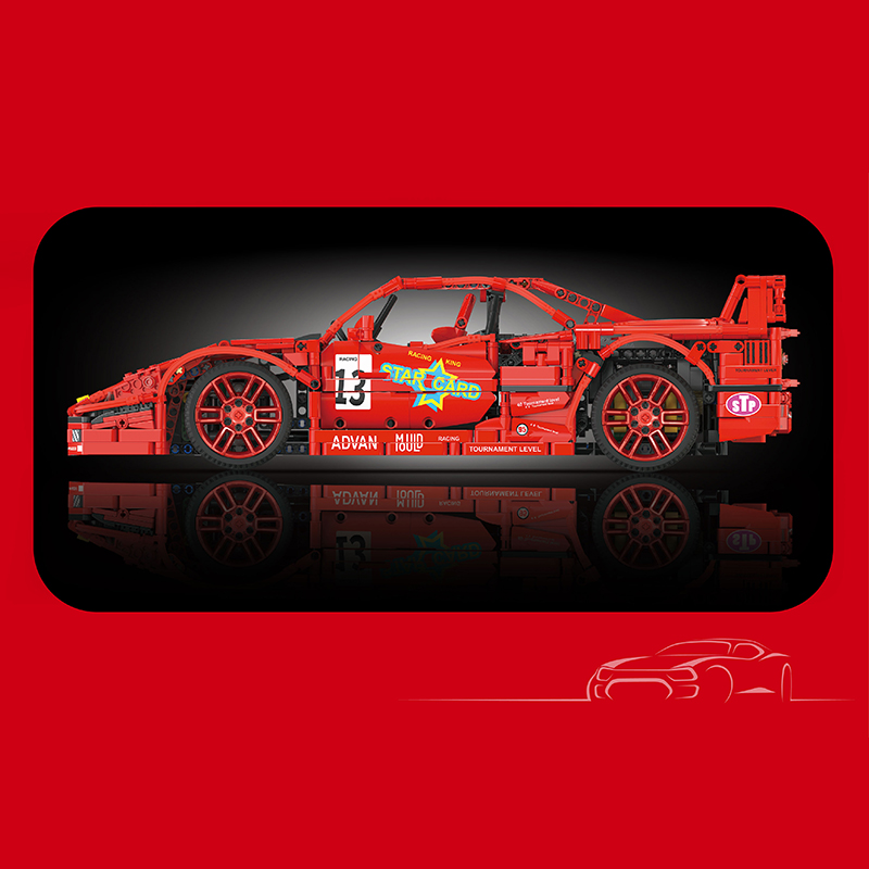 Mould King 13095 Motor Ferrari F40 Lm Sports Car 1.jpg