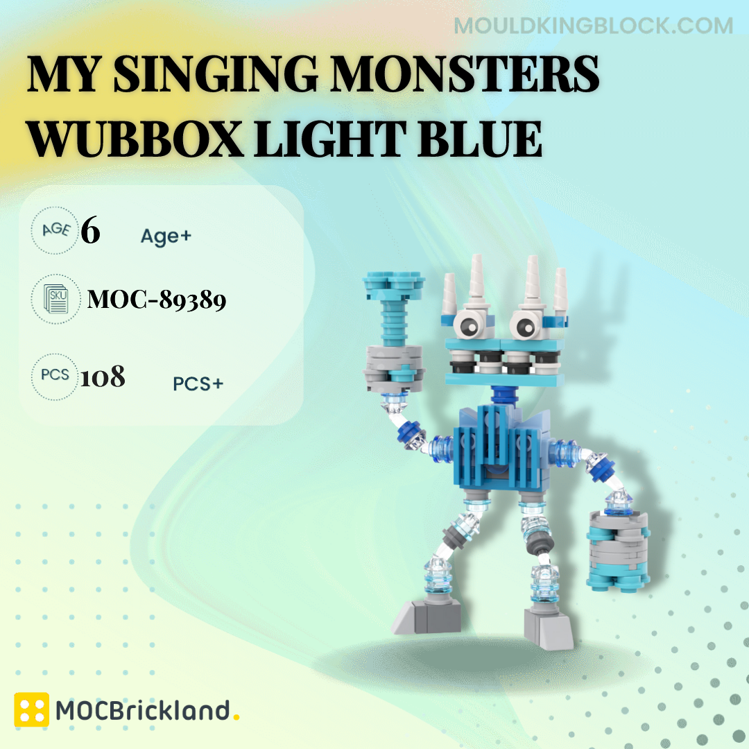 MOC My Singing Monsters Wubbox Building Blocks Model Horror