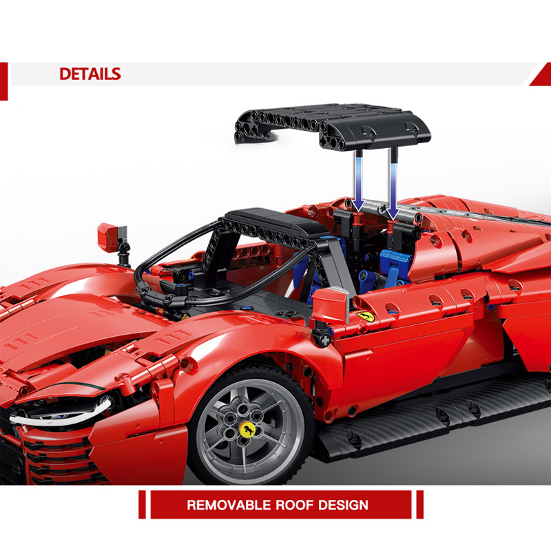 Kuyu Moxing Ky7070 Red Ferrari Sp3 Super Car 1.jpg