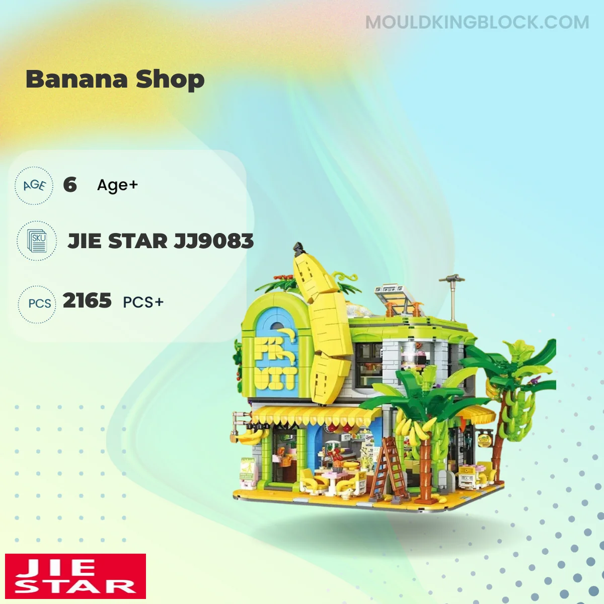 JIESTAR JJ9083 Banana Shop Building Block