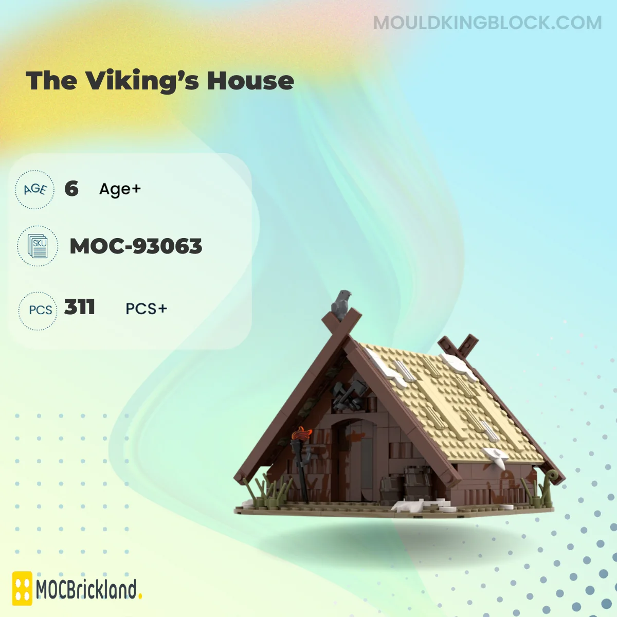 MOCBRICKLAND 93063 The Viking’s House Building Block