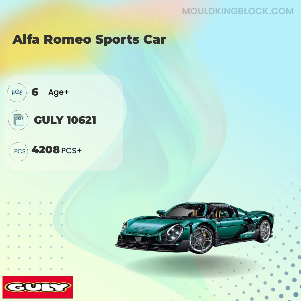 GULY 10621 Alfa Romeo Sports Car Building Block