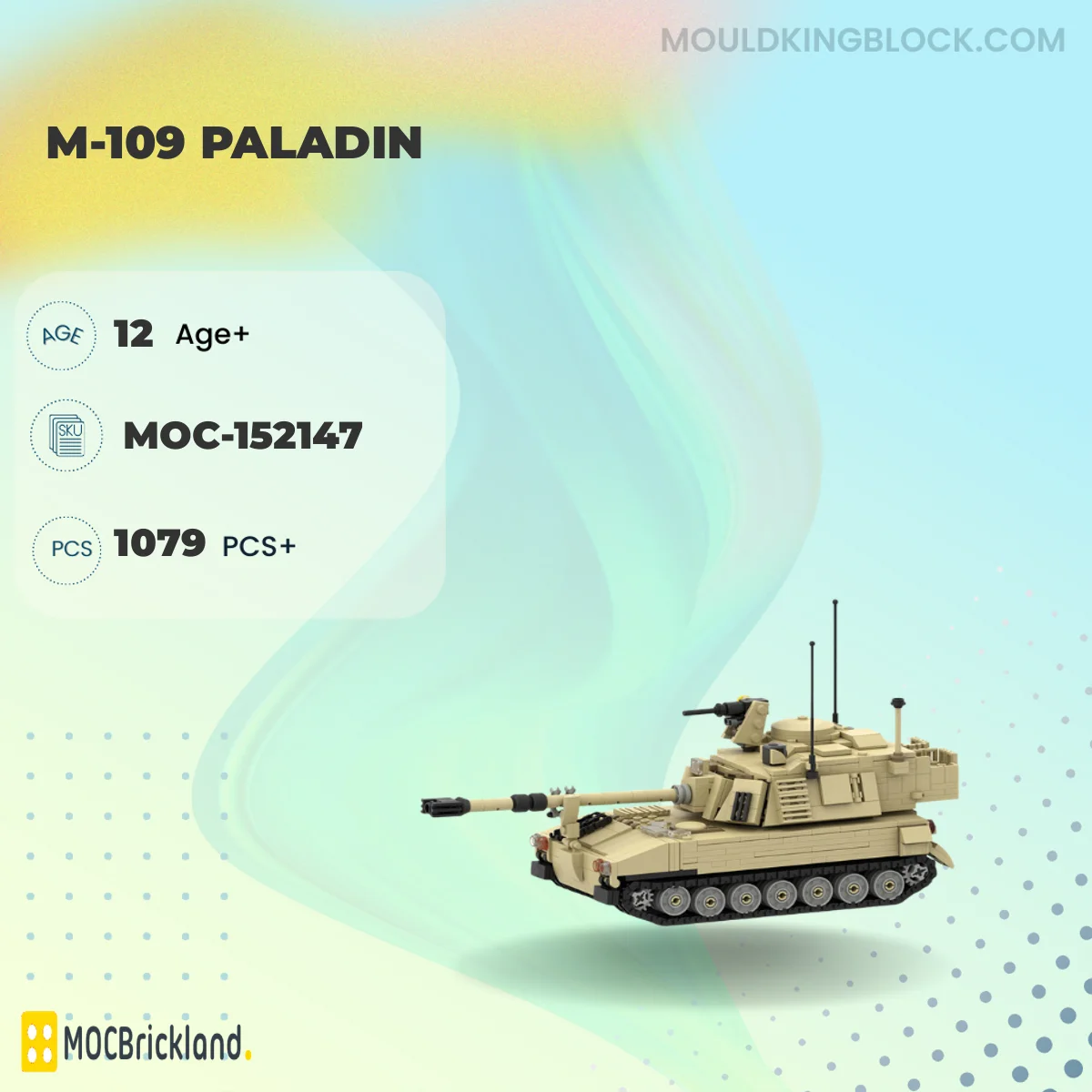 MOCBRICKLAND 152147 M-109 PALADIN Building Block