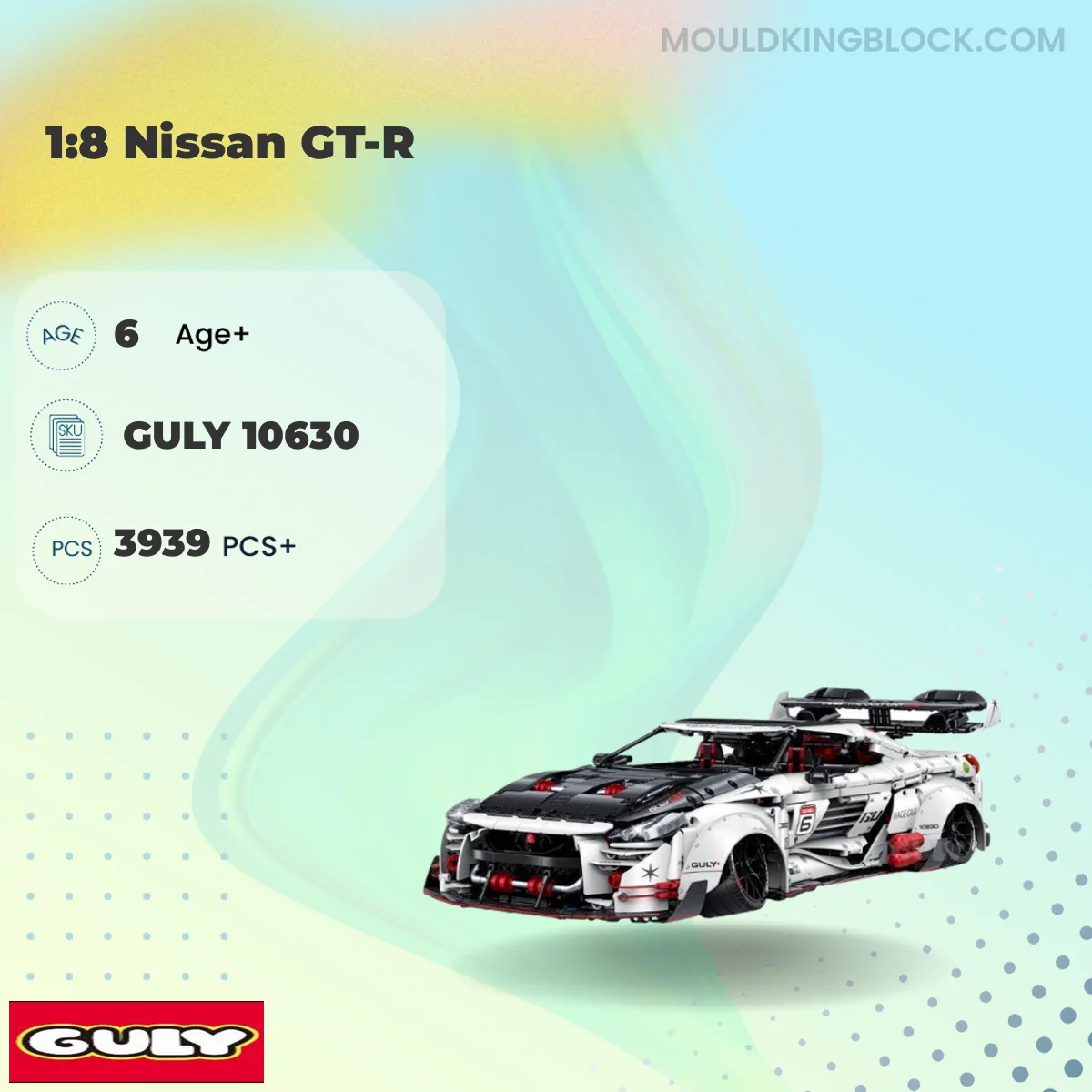 GULY 10630 1:8 Nissan GT-R Building Block
