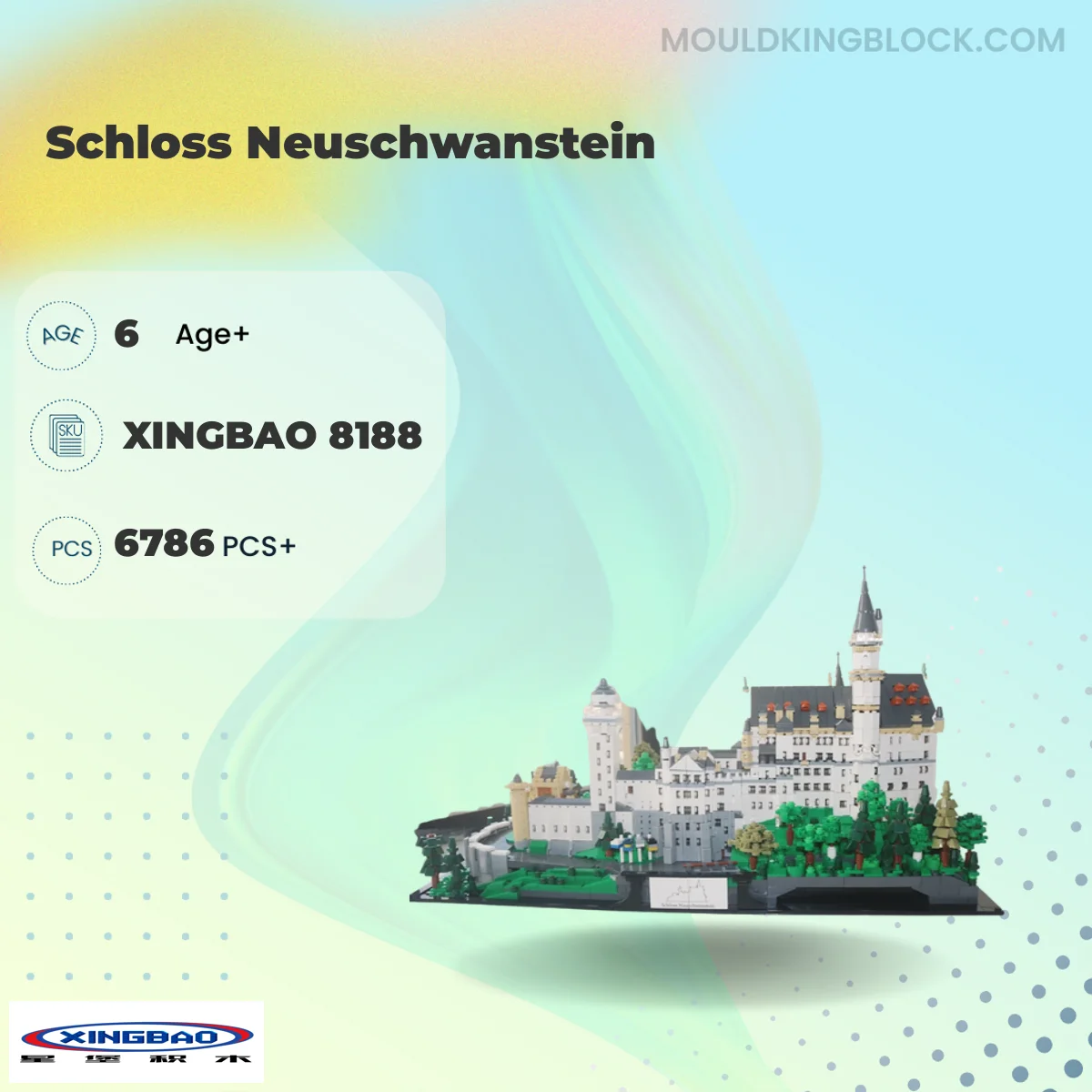 XINGBAO 8188 Schloss Neuschwanstein Building Block