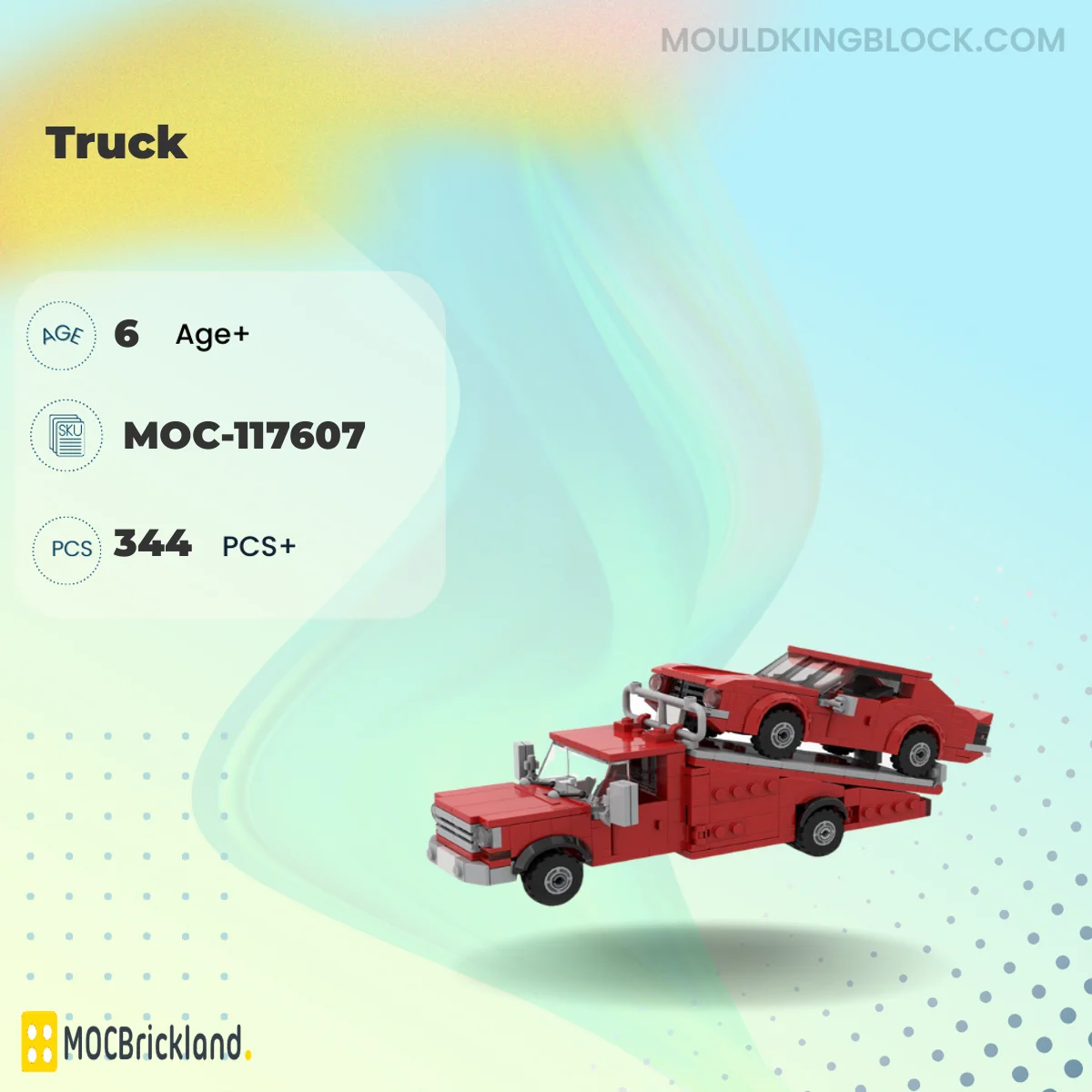 MOCBRICKLAND 117607 Truck&Racing Car Combo Pack Building Block