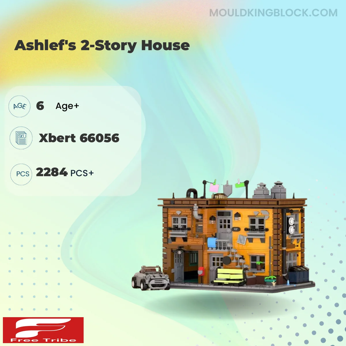 Xbert 66056 Ashlef's 2-Story House Building Block