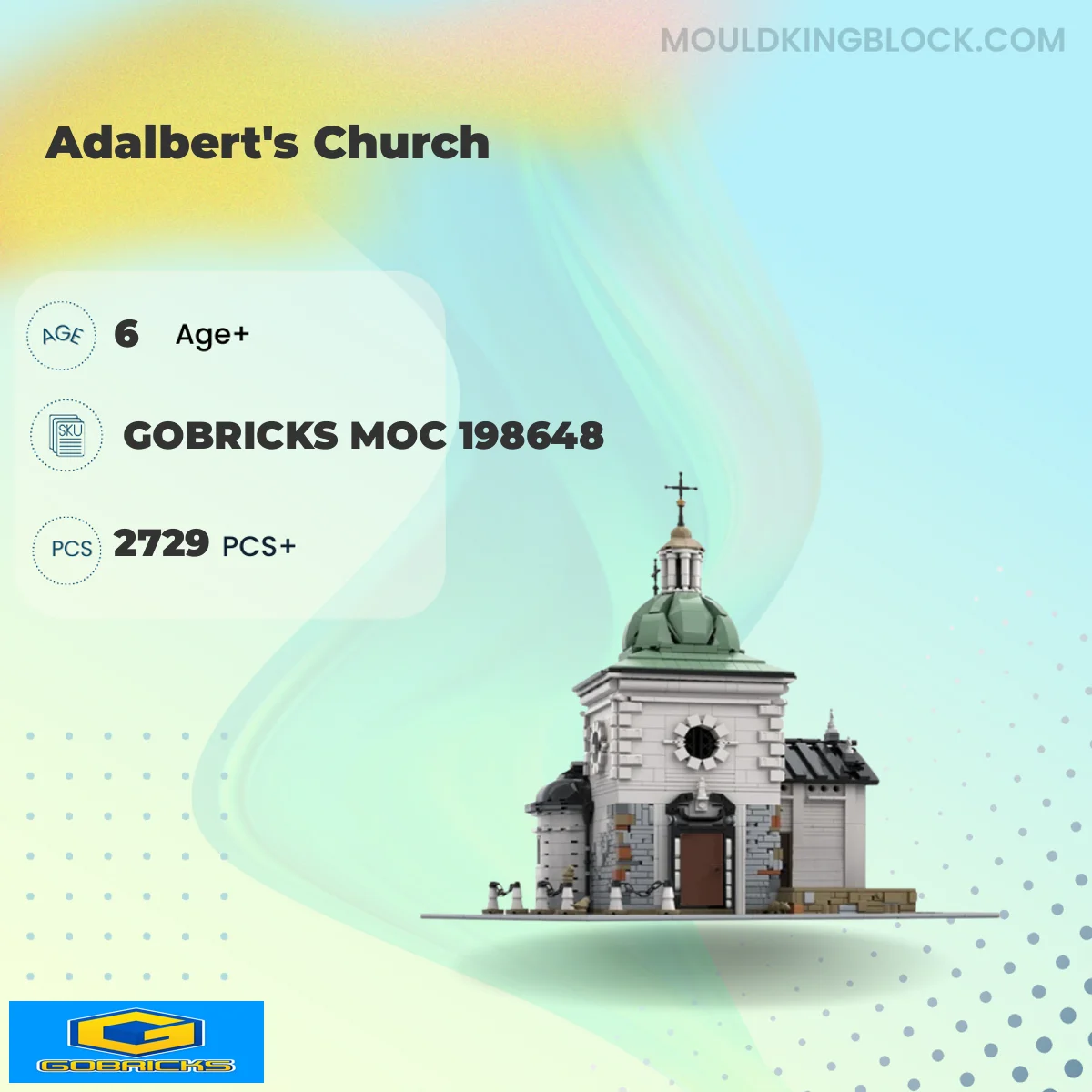 Gobricks 198648 Adalbert's Church Building Block