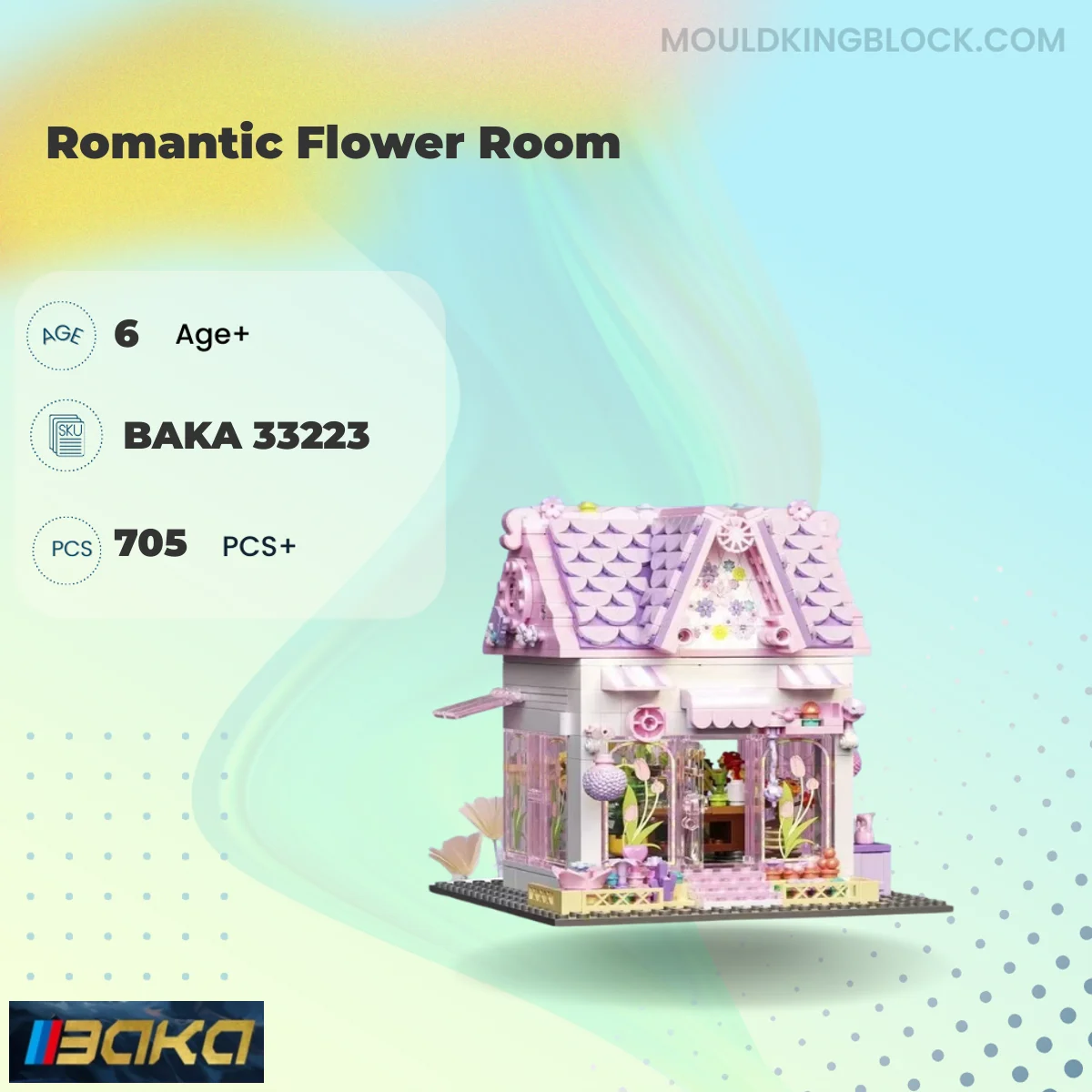 BAKA 33223 Romantic Flower Room Building Block