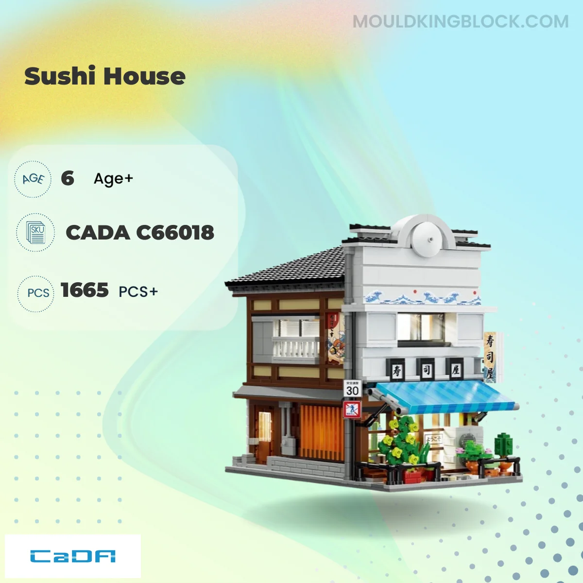 CADA C66018 Sushi House Building Block