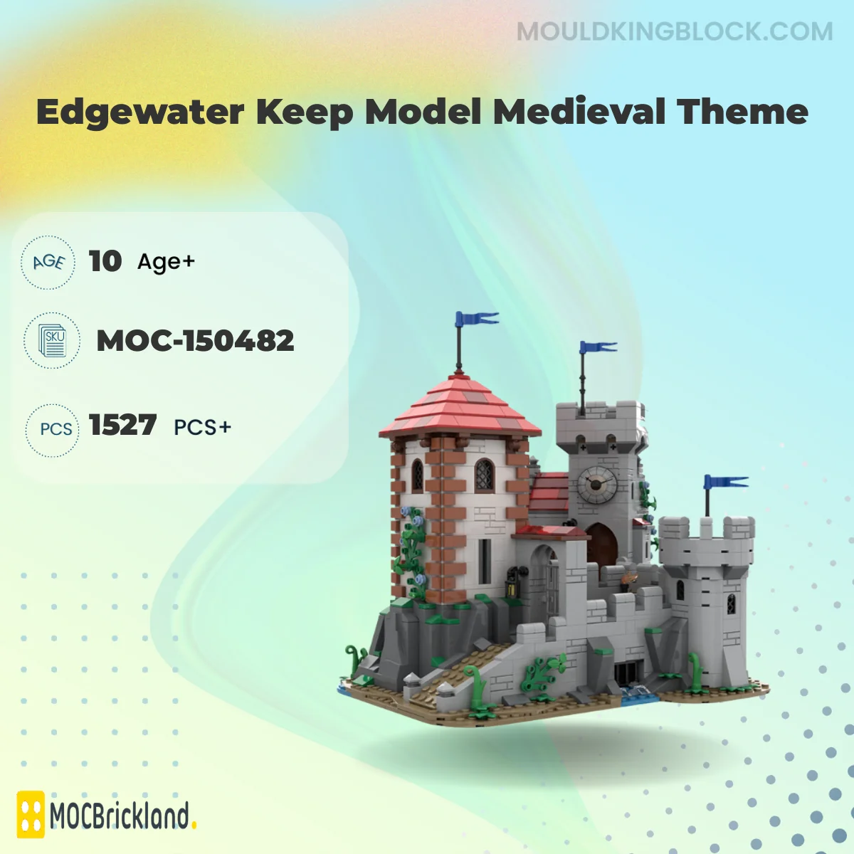 MOCBRICKLAND 150482 Edgewater Keep Model Medieval Theme Building Block