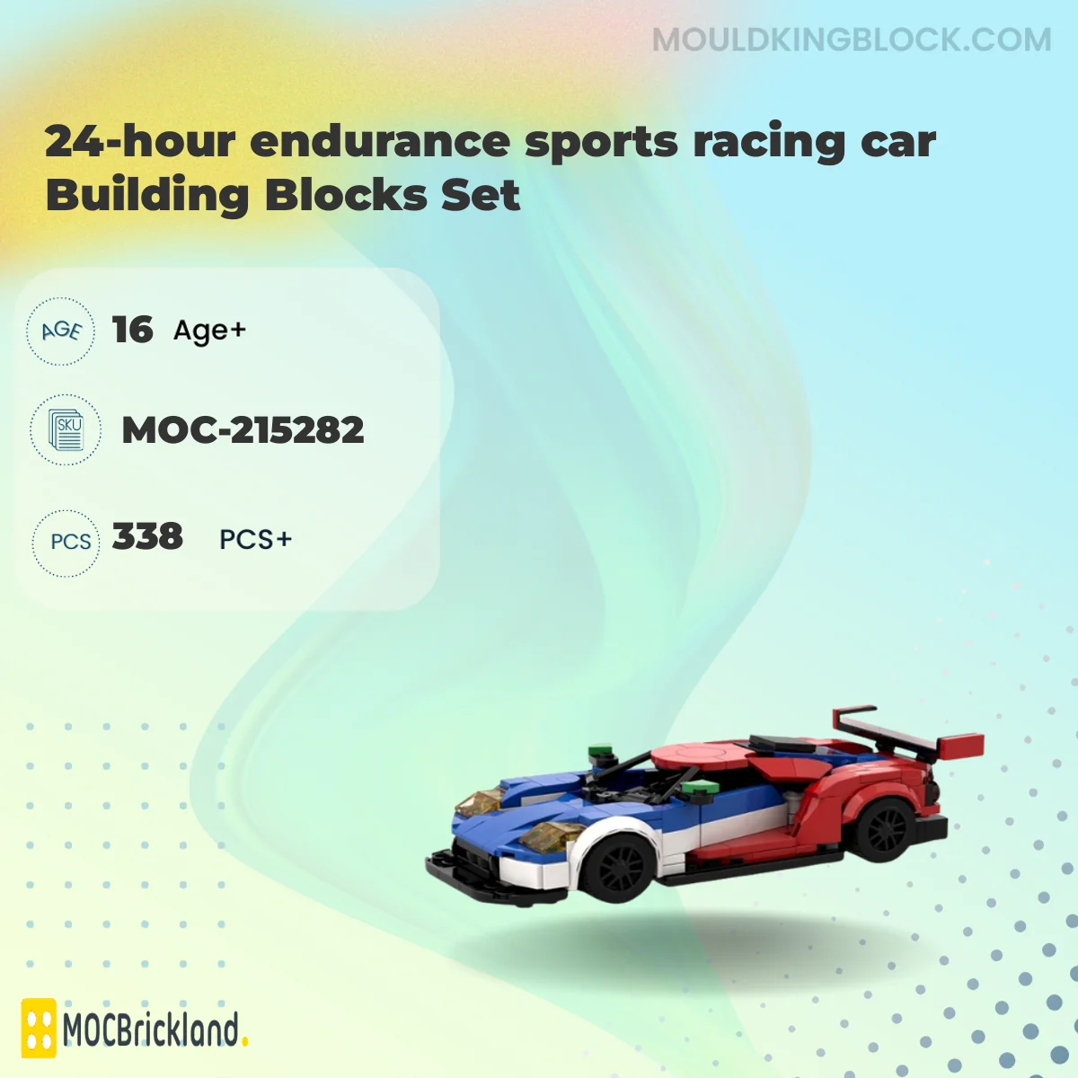 MOCBRICKLAND 215282 24-hour endurance sports racing car Building Blocks Set Building Block
