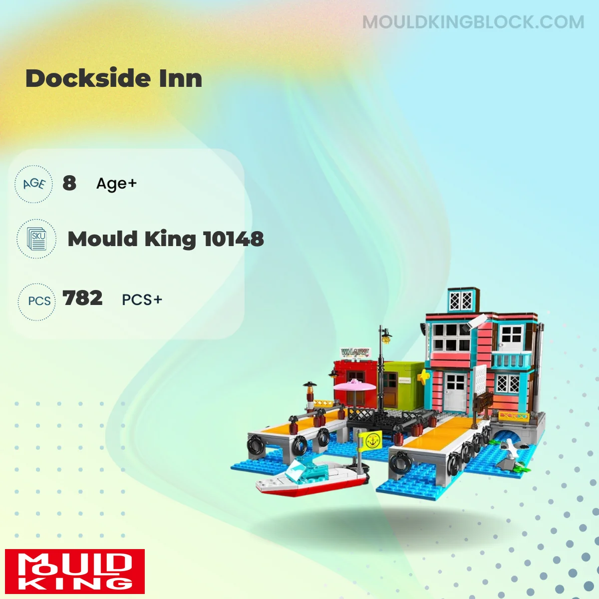 MOULD KING 10148 Dockside Inn Building Block